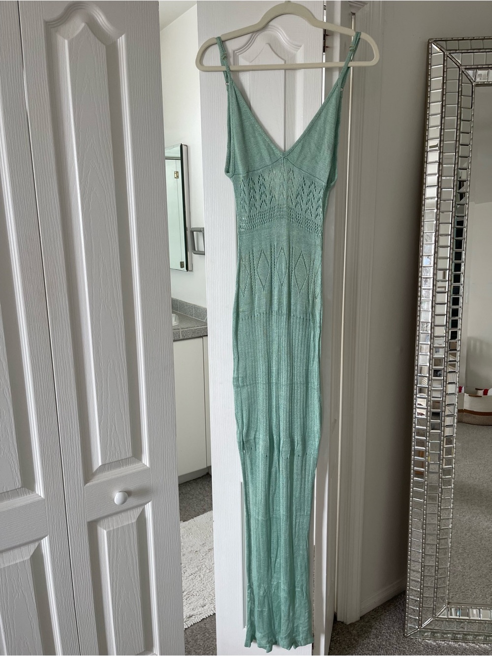 Flook Mint Green Knit Maxi Dress